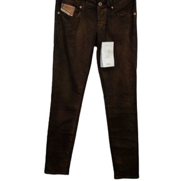 Diesel Grupee Super Slim Skinny Bronze Jeans 26x32 - Picture 2 of 8